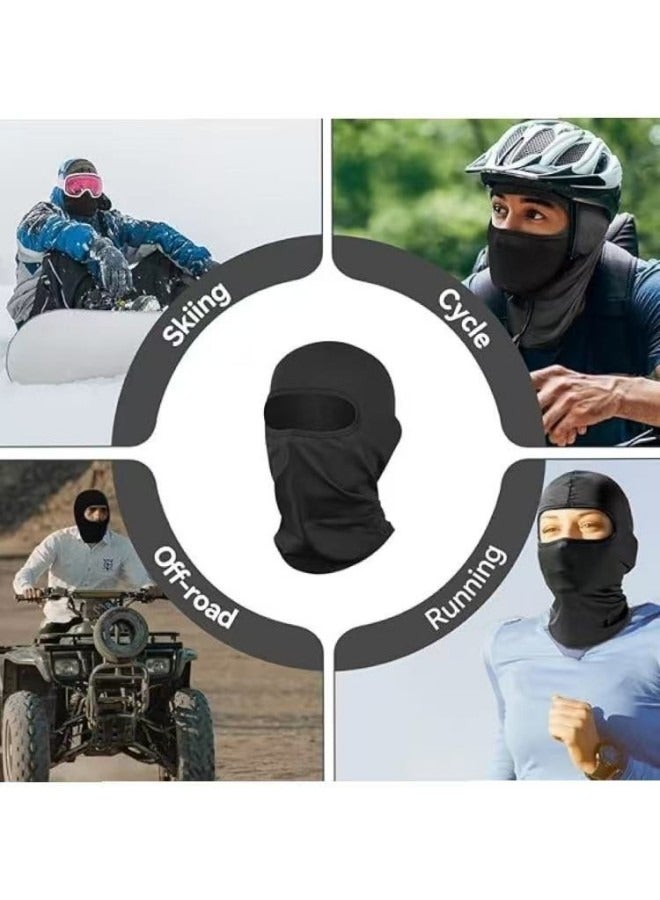 أكنزلмед قناع وجه كامل منفذ للهواء للزلاجة والدراجات النارية والجري وحماية من الأشعة فوق البنفسجية – خفيف الوزن ودائم الصلاحية، قناع حماية من الشمس للزلاجة униسекс مضاد للغبار لدراجات النارية - Image 5